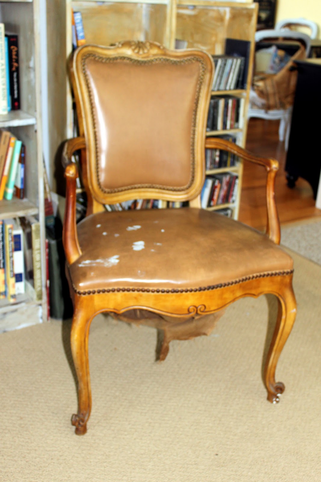 Spray Paint Leather Chair